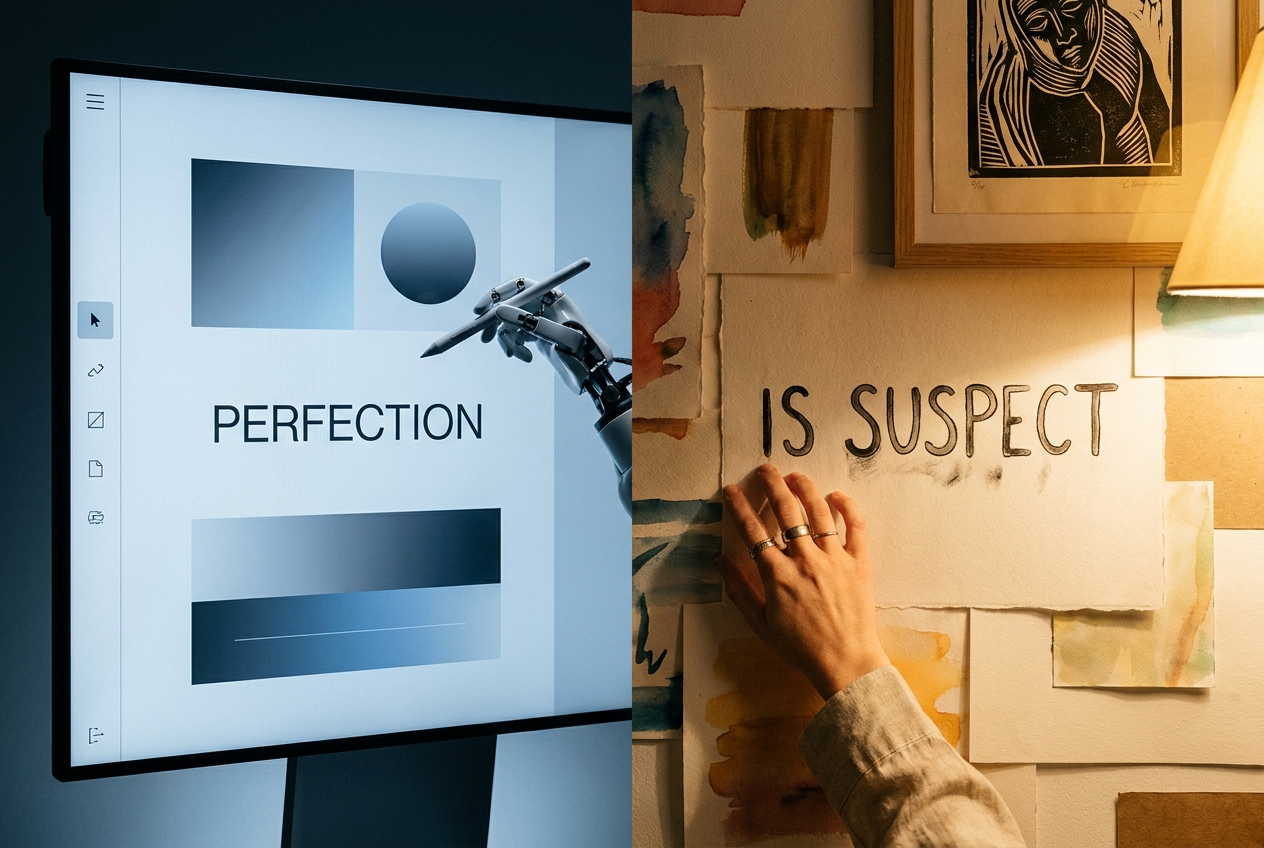De ce imperfecțiunea umană bate AI-ul în design în 2026 - RED Studio